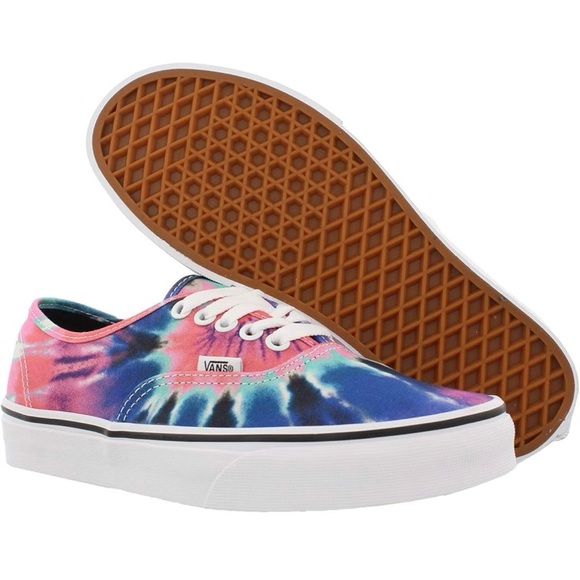 VANS Authentic (Tie Dye) Multi/True White Shoes - Picture 2 of 13